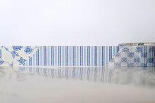 MT EX blue floral washi tape