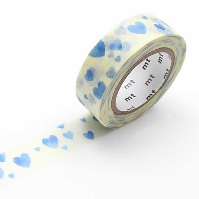 Blue Hearts Washi Tape mt Japanese 15mmx7m