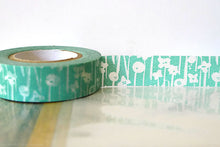 blue small flowers washi tape from classiky japan