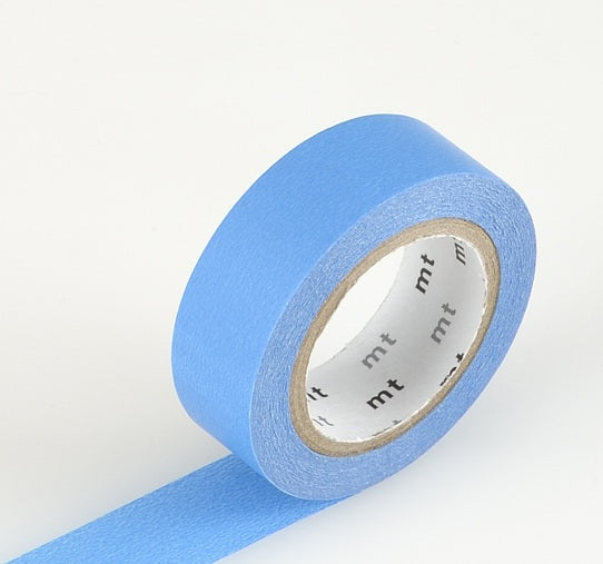Blue Washi Tape mt Vibrant Solid Japanese 15mmx7m
