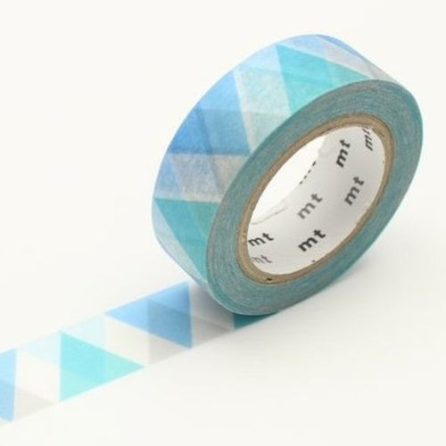 triangle washi tape mt, blue gray