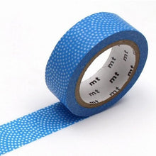 Blue fan dots washi tape Samekomon Traditional Japanese Pattern