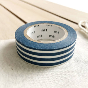 navy stripe washi tape, border navy striped washi tapes