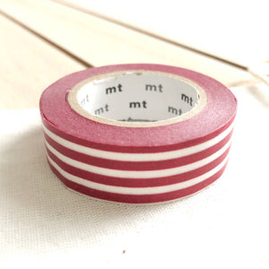 red stripe washi tape, border red striped washi tapes