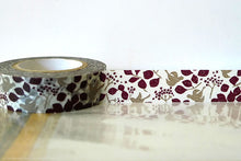 classiky brown birds and leaves washi tape
