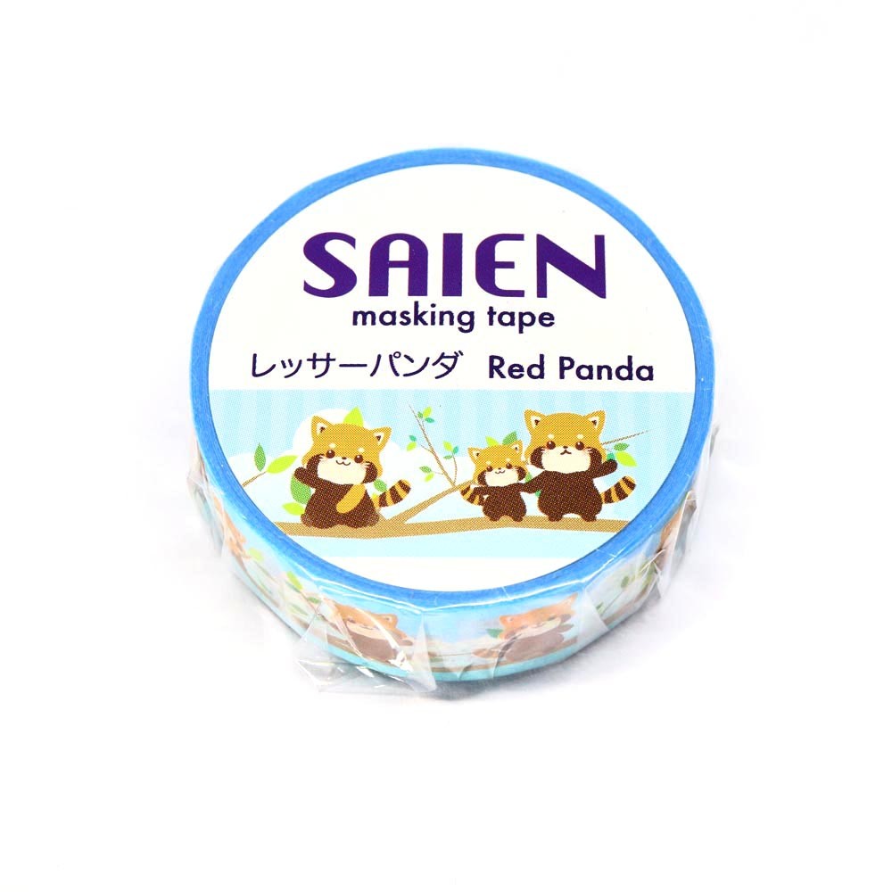 Brown Panda Washi Tape Saien Animal Japanese Kamiiso Sansyo