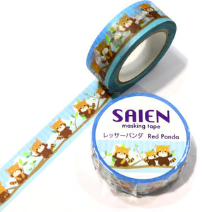 Brown Panda Washi Tape Saien Animal Japanese Kamiiso Sansyo