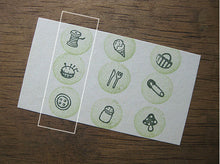 button, pushpin, spool of thread craft rubber stamps example usage