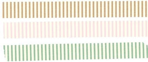 Vertical Stripe Japanese Washi Tape 15mm (D)