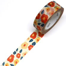 Camellia Crepe Floral Washi Tape Saien Flowers Japanese Kamiiso Sansyo