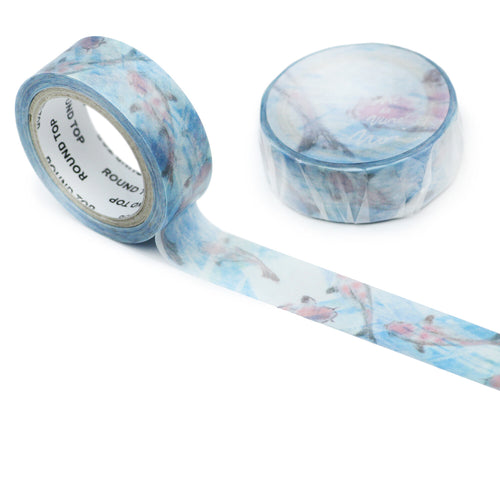 Carp Fish Washi Tape Koi Atelier Noir Round Top - Japanese