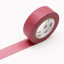 deep red fan dots washi tape mt Samekomon Traditional Japanese Pattern