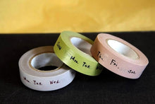 classiky days of the week washi tape