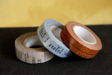 classiky oldbook 15mm washi tape