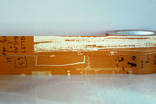 close up of brown graffiti washi tape