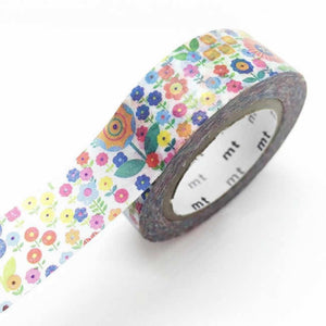 colorful flower washi tape, floral