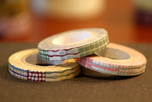 classiky colorful textile grid washi tape