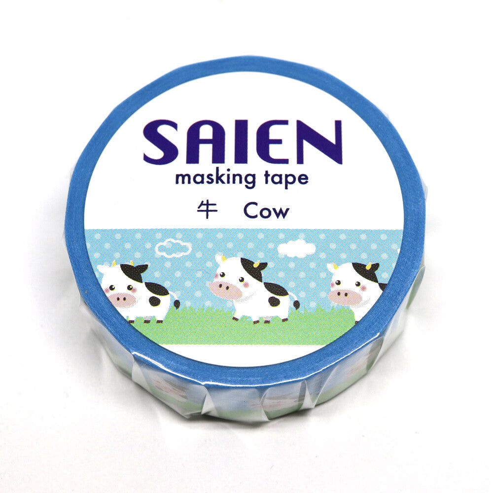 Cow Washi Tape Saien Animal Japanese Kamiiso Sansyo