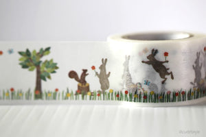 Rabbit Bear Squirrel Band MT Ex Washi Tape Japanese (discontinued)