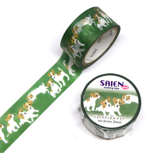 Jack Russell Terrier Dog Washi Tape Saien Puppies