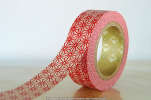 Red Star Washi Tape MT Japanese Pattern Shuaka