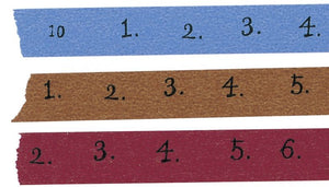 numbers washi tape