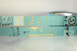 Graffiti Washi Tape Dark Japanese (B)