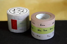 Days of the Week Washi Tape Japanese