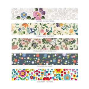 floral washi tape, flowers washi tapes, mt masking tape