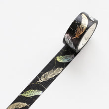 Feather washi tape Gilded Foil BGM