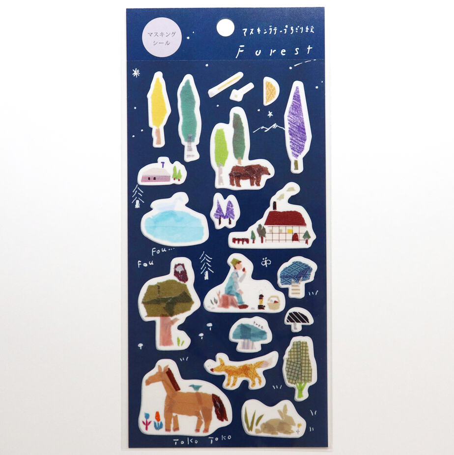 Forest Planner Stickers - Miki Tamura - Kamiiso Sansyo for diary, planners, scrapbooking