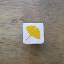 craft rubber stamps gingko leaf stamp, wood mounted rubber stamp