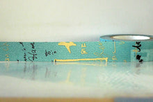 classiky graffiti blue washi tape