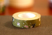 girl fun celebration washi tape in green