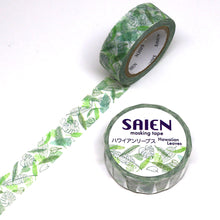 Green Hawaiian Leaves Washi Tape Nature Saien Japanese Kamiiso Sansyo