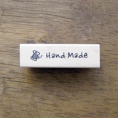hand made spool of thread rubber stamp