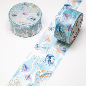 jellyfish washi tape, ocean, marine round top