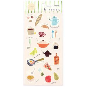 Kitchen Planner Stickers - Miki Tamura - Kamiiso Sansyo for diary, planners, scrapbooking