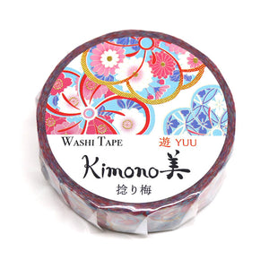 Abstract Ume Washi Tape Kimono