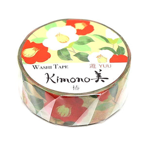 kimono camellia washi tape japanese floral