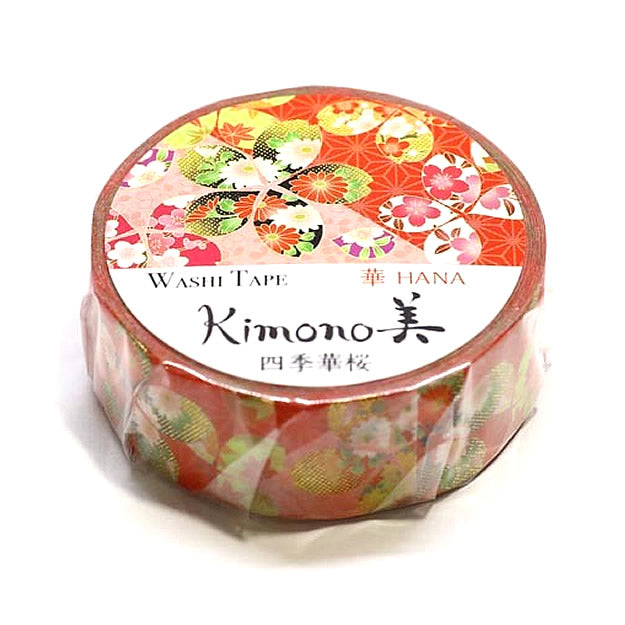 four season sakura washi tape cherry blossom floral gold foil gilded