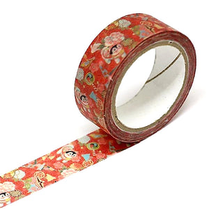 kimono guardian lion dog washi tape feng shui foo dog