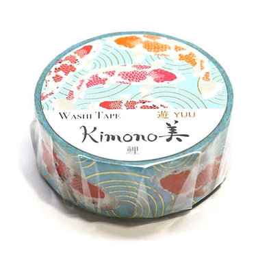 Koi Fish Washi Tape Carp Kimono Gold Foil Gilded