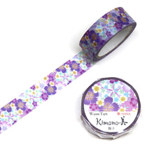 kimono Nadeshiko Washi Tape Purple Floral