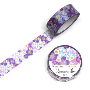 Bluebird Floral Purple Washi Tape