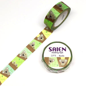 Koala Bear Washi Tape Saien Japanese Kamiiso Sansyo