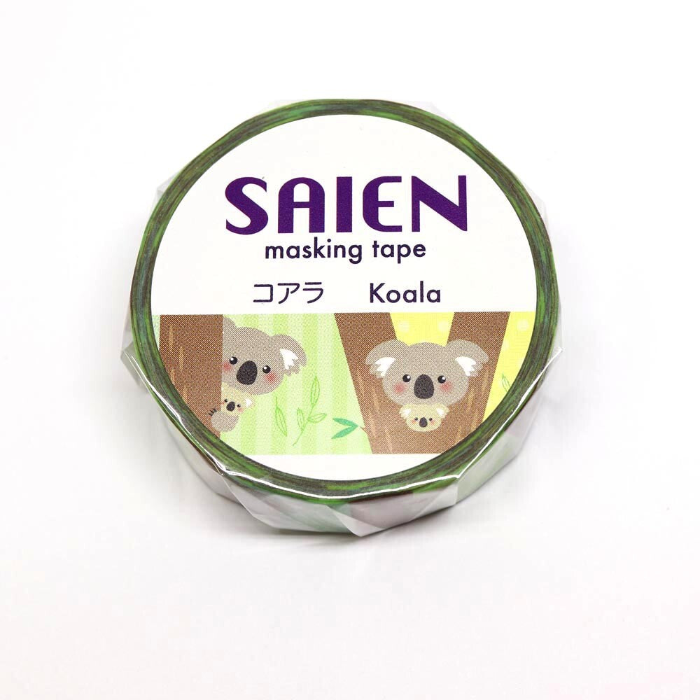 Koala Bear Washi Tape Saien Japanese Kamiiso Sansyo