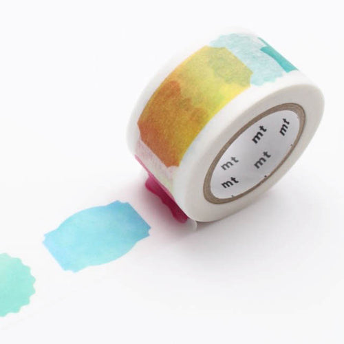 watercolor label washi tape mt