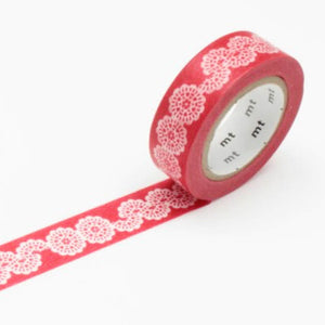 red lace washi tape