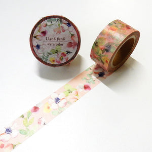 Blooming Washi Tape Garden Masking Tape 2.5 Inch Washi Tape Wide Tape  Flower Washi Scrapbook Journal Japanese Tape 